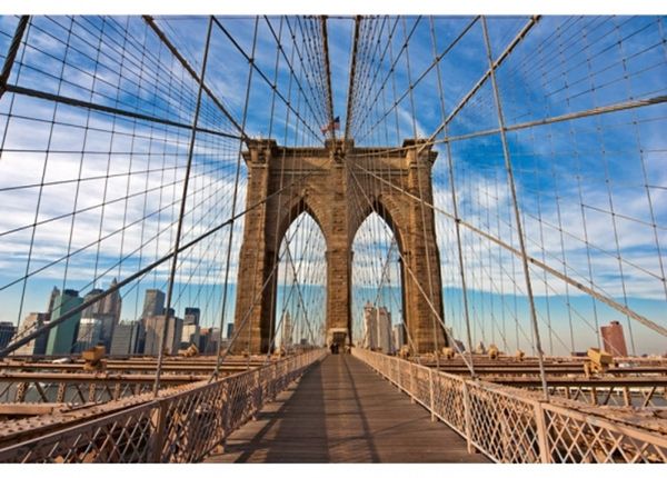 Fliis fototapeet Brooklyn bridge