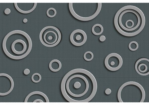 Fliis fototapeet Metal circles