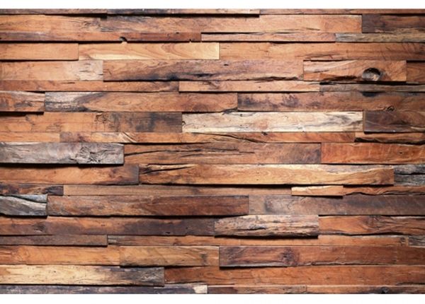 Fliis fototapeet Wooden wall