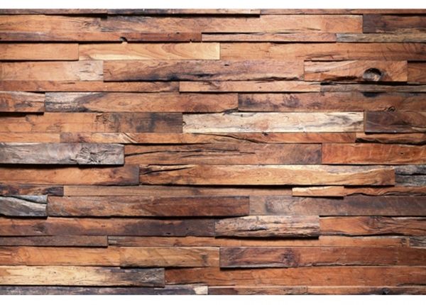 Fliis fototapeet Wooden wall