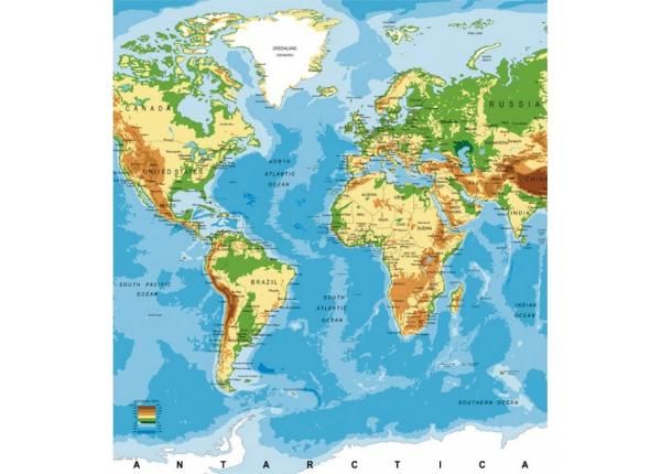 Fliis fototapeet World map