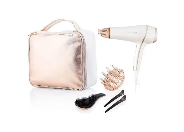 Föön ETA 732090010, 2400 W, ioonfunktsiooniga, valge/roosa