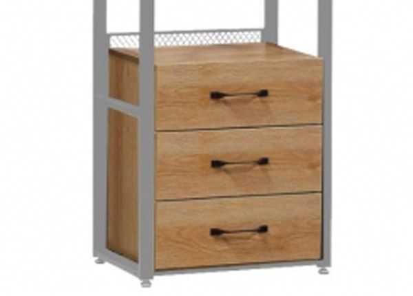 Garderoobisüsteemi 3-ne sahtliboks (60 cm, hele)