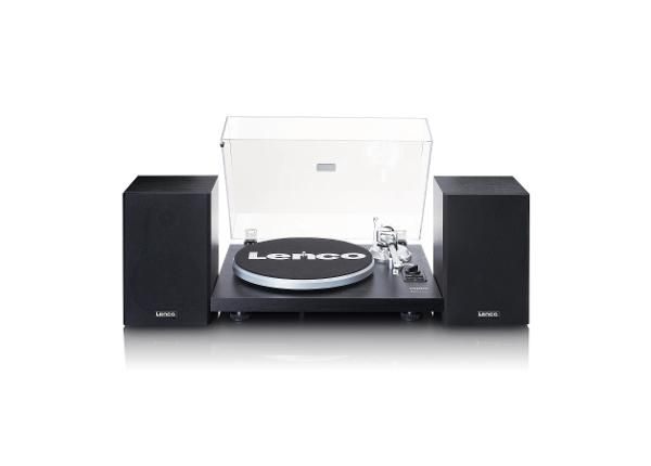 Hi-Fi vinüülplaadimängija väliste kõlaritega Lenco LS500BK must
