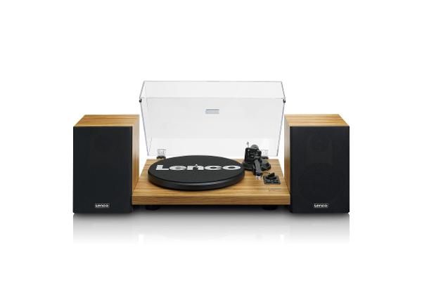 Hi-Fi vinüülplaadimängija väliste kõlaritega Lenco LS500OK puit