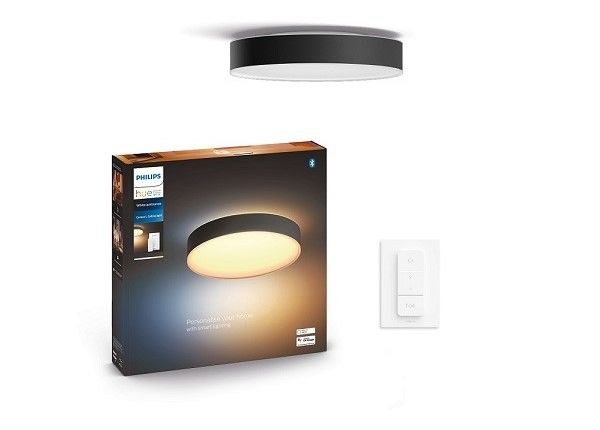 Hue White ambiance Enrave L nutikas laevalgusti must puldiga Ø 42,5 cm