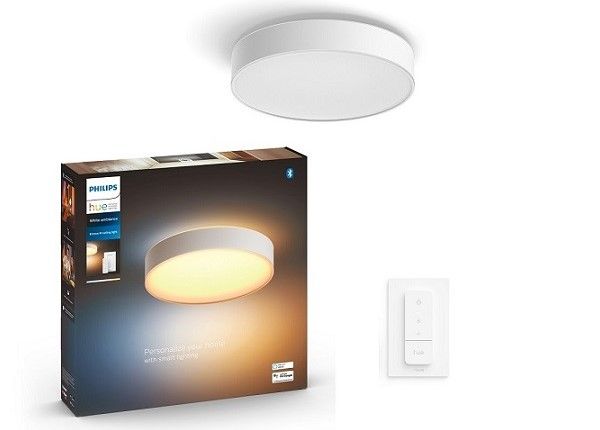 Hue White ambiance Enrave M nutikas laevalgusti valge puldiga Ø 38,1 cm