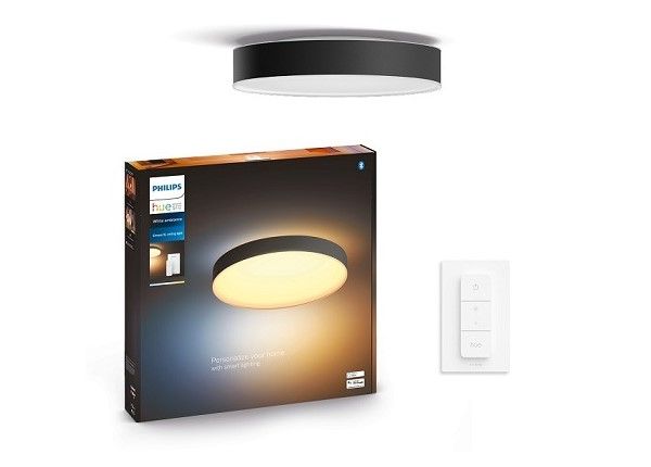 Hue White ambiance Enrave XL nutikas laevalgusti must puldiga Ø 55,1 cm