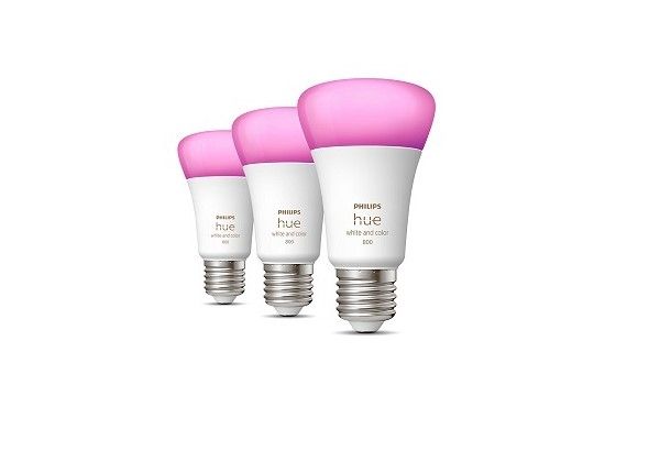 Hue White and Color ambiance elektripirnid 6,5 W E27 A60 kolmene pakk