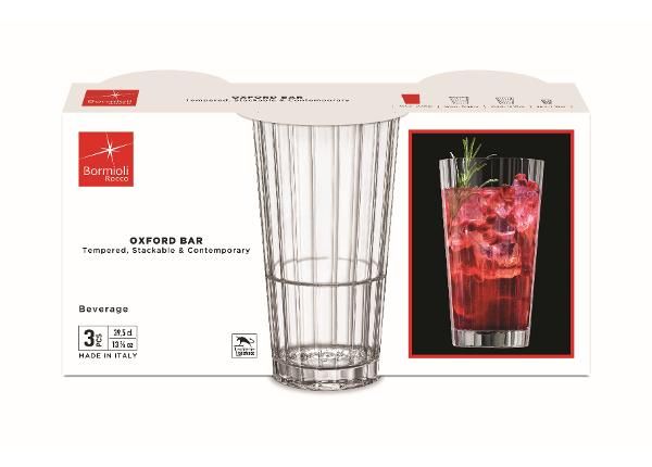 Joogiklaas Oxford Bar 39,5 cl, 3 tk