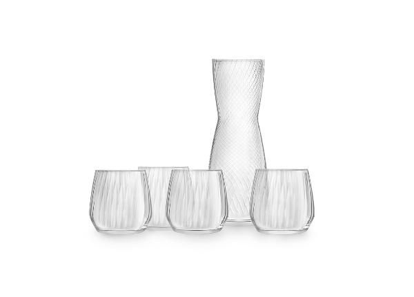 Joogiklaaside komplekt 4x37 cl Serene karahviniga 1 L