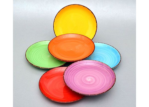 Keraamiliste desserttaldrikute komplekt 6 tk