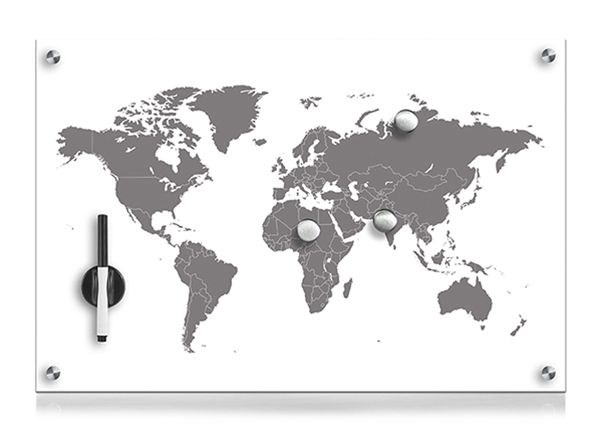 Klaasist memotahvel Worldmap