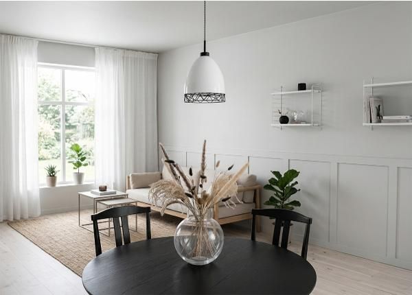 Laelamp Decco Mini, must/valge