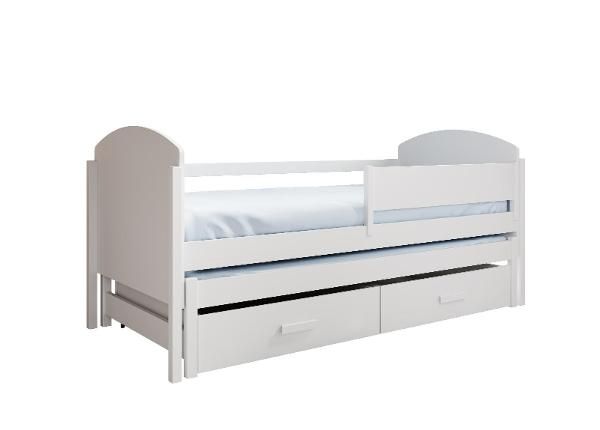 Lastevoodi väljatõmmatava lisavoodiga Olen 90x200 cm