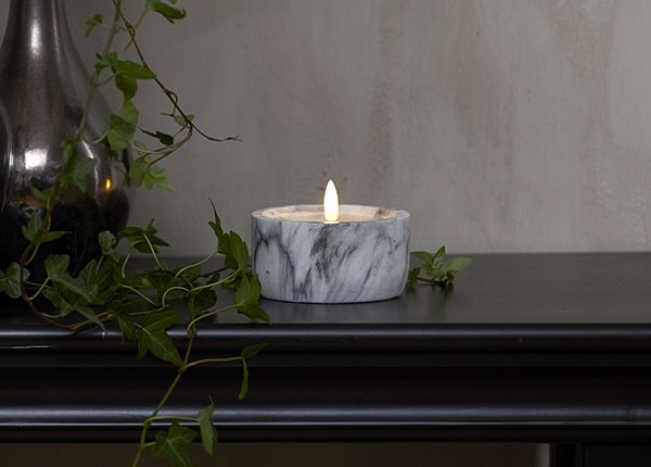 LED küünal Flamme Marble