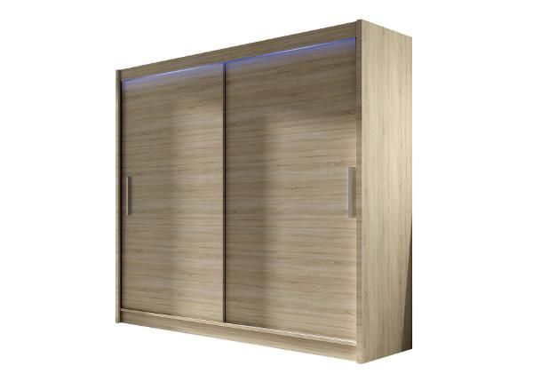 Lükandustega riidekapp 180 cm + LED