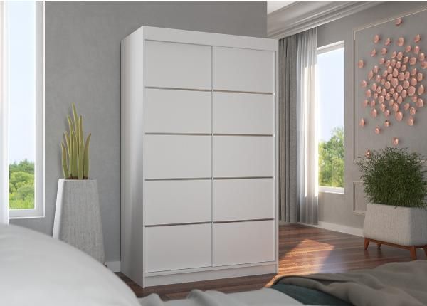 Lükandustega riidekapp Benisso 120 cm