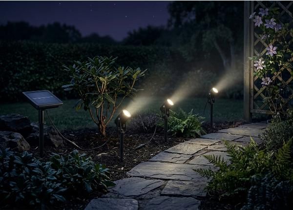 Maapinnavalgustid 3 tk päikesepatareil