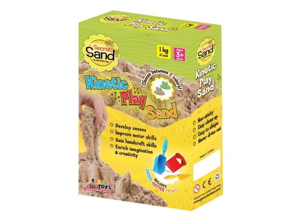 Modelleerimisliiv 3 tööriistaga Gerardo's Toys Secret Sand 1 kg