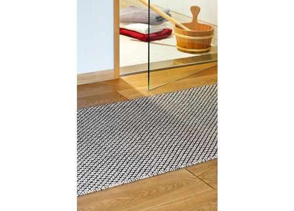Narma plastikvaip Diby black-cream 70x350 cm