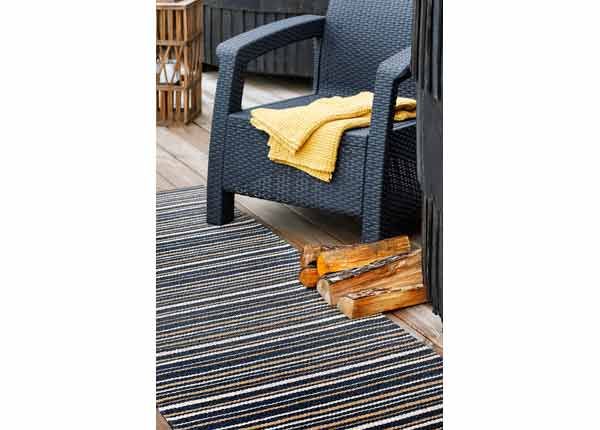 Narma plastikvaip Hullo black-beige 70x350 cm