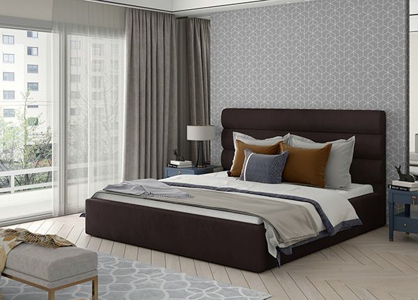 Pesukastiga voodi Caramel 200x200 cm