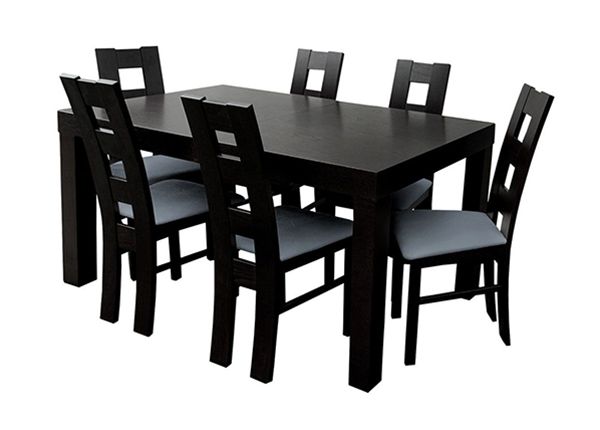 Pikendatav söögilaud 90x160-210 cm + 6 tooli