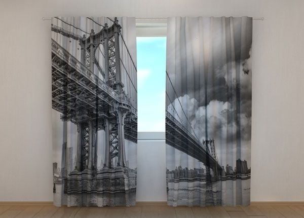 Pimendav kardin Black and White bridge 240x220 cm