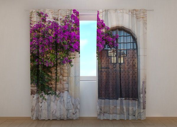 Pimendav kardin Purple Bush and Old Door