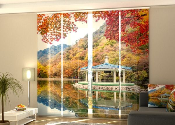 Pimendav paneelkardin Autumn in South Korea 240x240 cm