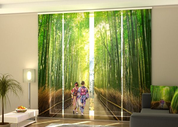 Pimendav paneelkardin Bamboo Forest of Arashiyama 240x240 cm