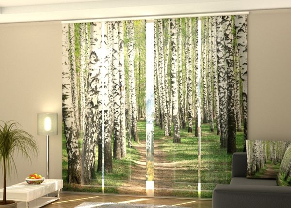 Pimendav paneelkardin Birch forest 240x240 cm