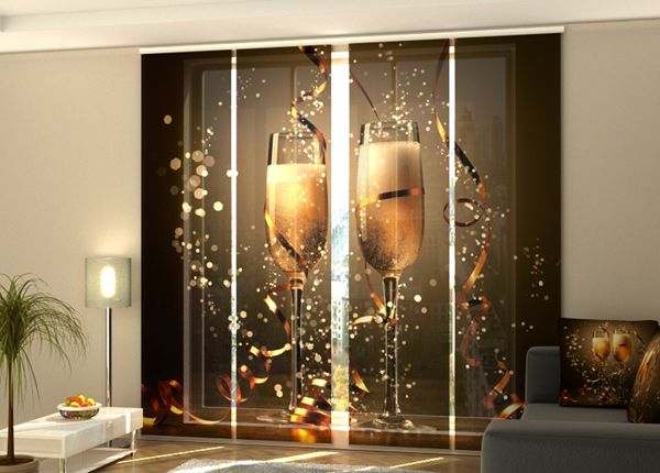 Pimendav paneelkardin Christmas Champagne 240x240 cm