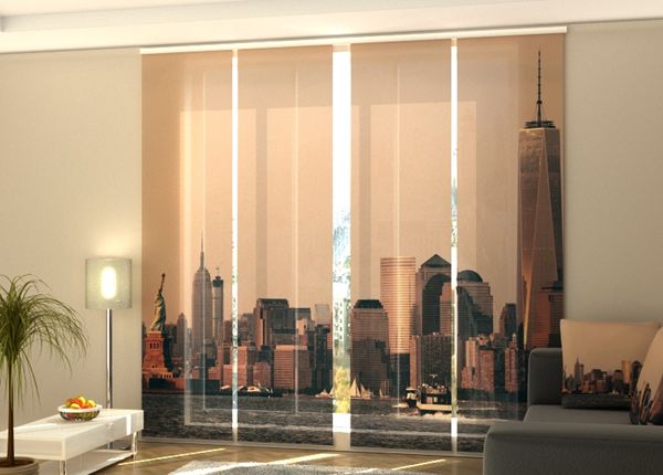 Pimendav paneelkardin Manhattan skyline 240x240 cm