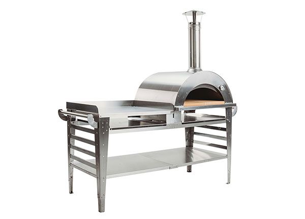 Pitsaahi koos aluslauaga Pizzo-XL-set-Inox