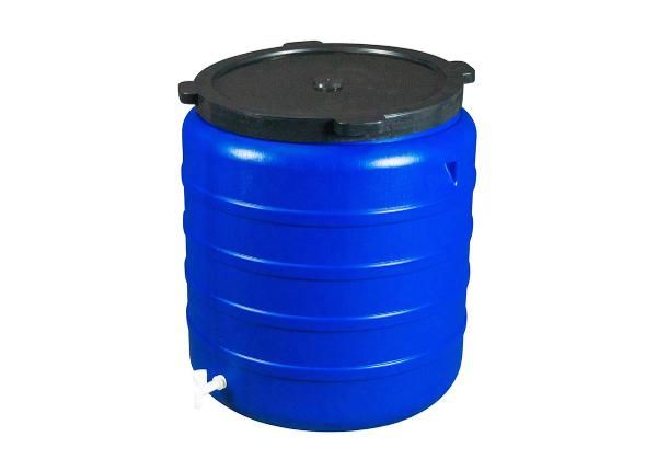 Plastvaat kaanega ja kraaniga 350 L