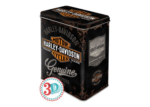 Plekkpurk Harley-Davidson Genuine Logo 3 L