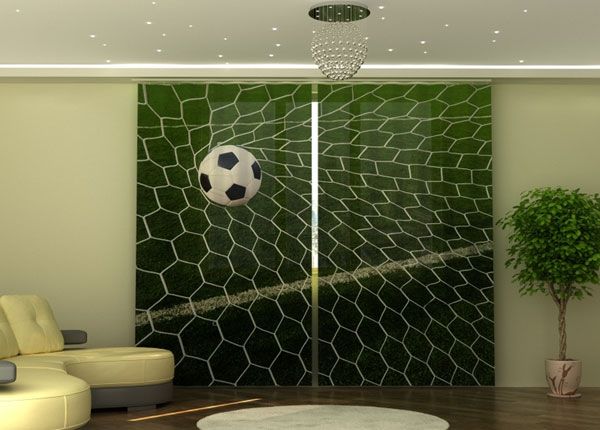 Poolpimendav kardin Football Ball in Goal 290x245 cm