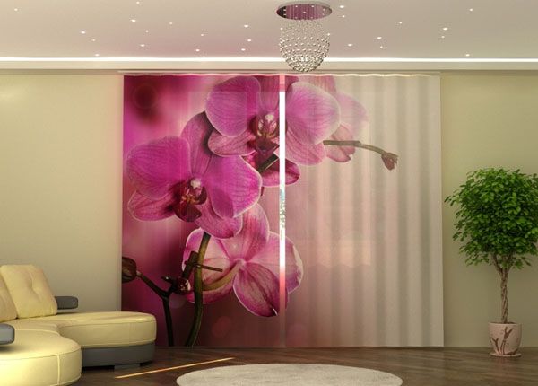 Poolpimendav kardin Purple Orchid