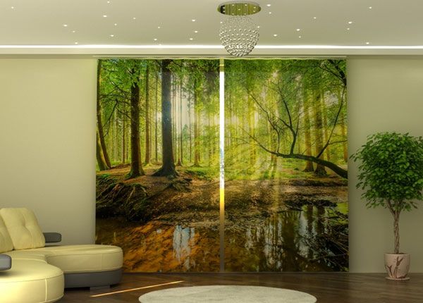 Poolpimendav kardin Sunbeams in the Forest 290x245 cm