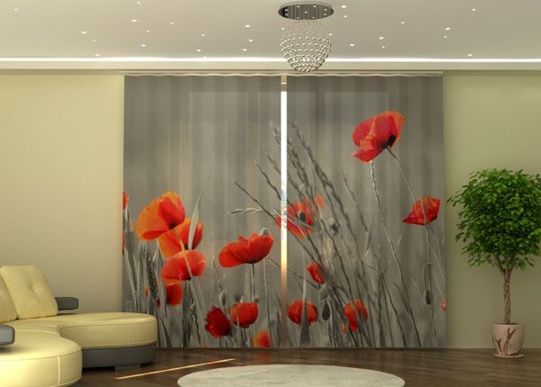 Poolpimendav kardin Wild Poppies 290x245 cm