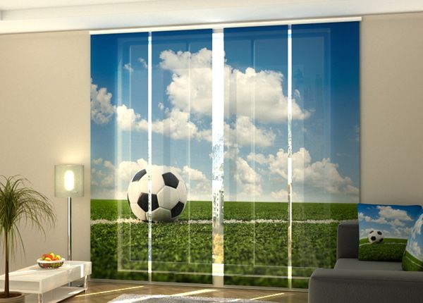 Poolpimendav paneelkardin Ball on a Football Pitch 240x240 cm