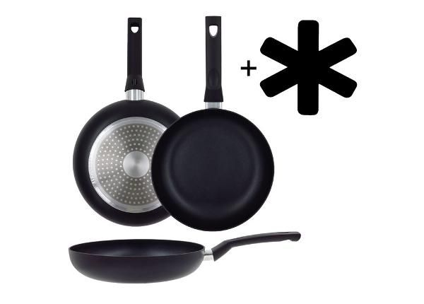Praepann Black Ceramic Ø 26 cm + pannikaitse, keraamiline, induktsioon