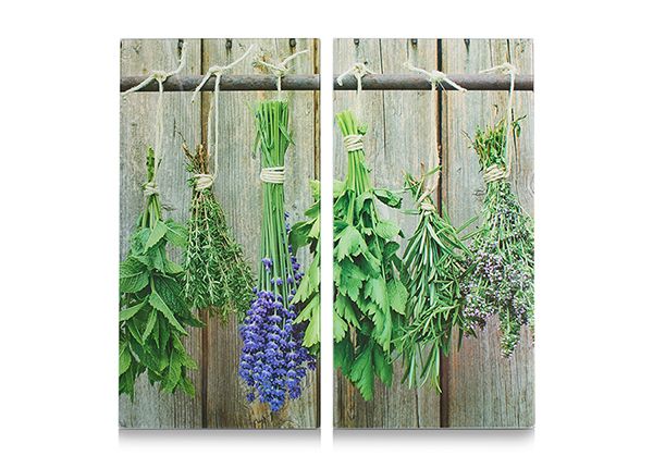 Pritsmekaitse/pliidiplaadikate Herbs 52x30 cm 2 tk