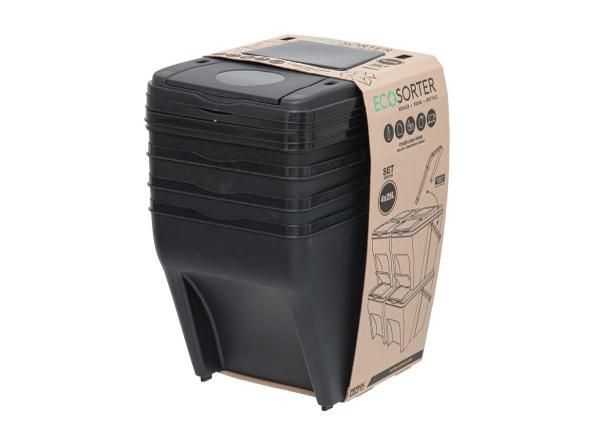 Prügikonteinerite komplekt EcoSorter 4x25L