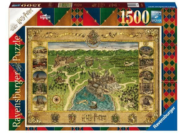 Pusle 1500 tk Harry Potter Hogwardi kaart Ravensburger