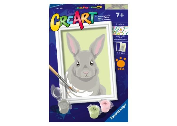 Ravensburger maalimine numbrite järgi Hall jänes