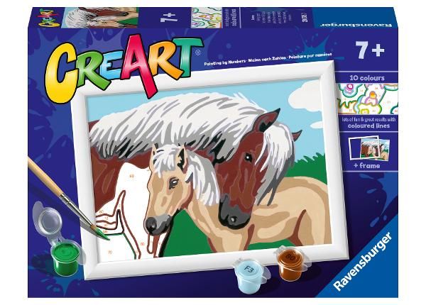 Ravensburger maalimine numbrite järgi Hobune ja varss