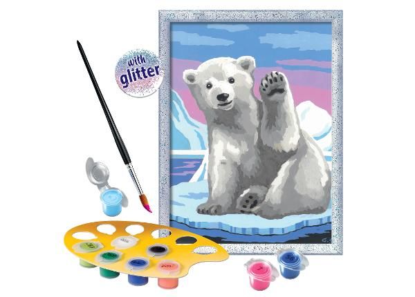 Ravensburger Maalimine numbrite järgi Jääkaru tervitus
